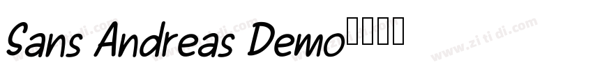 Sans Andreas Demo字体转换